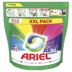 Ariel All-in-1 PODs Colour Mazgāšanas Kapsulas, 52 Mazgāšanas Reizēm cena un informācija | Mazgāšanas līdzekļi | 220.lv