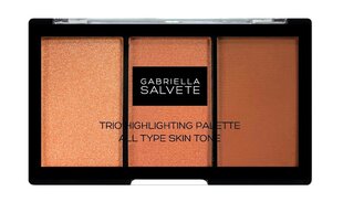 Румяна Gabriella Salvete Trio Highlighting Palette, 15 г - W цена и информация | Бронзеры (бронзаторы), румяна | 220.lv