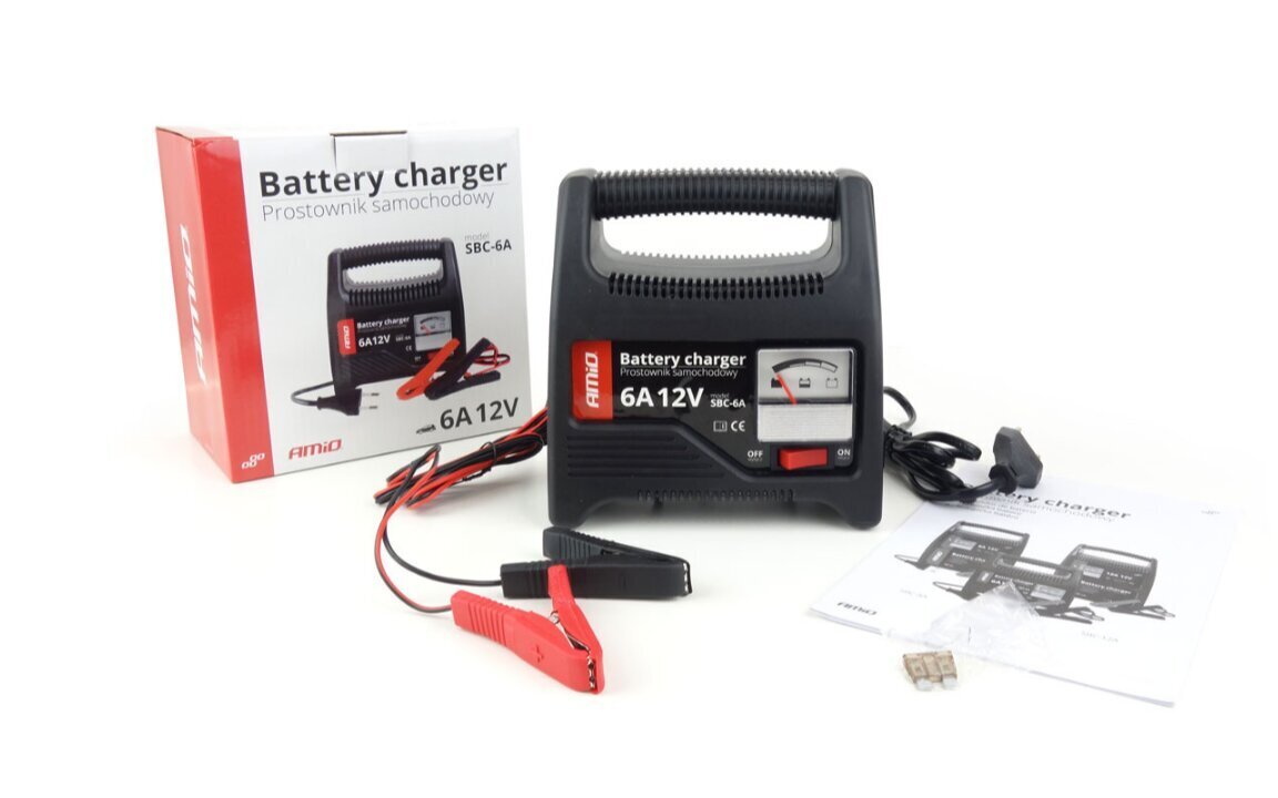 Auto akumulatoru lādētājs (fuse) 6A, 12V SBC-6A cena un informācija | Akumulatori, lādētāji un piederumi | 220.lv