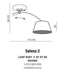 Azzardo gaismekļa rāmis Selena AZ2284 цена и информация | Люстры | 220.lv