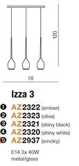 Azzardo подвесной светильник Izza 3 AZ2321 цена и информация | Люстры | 220.lv