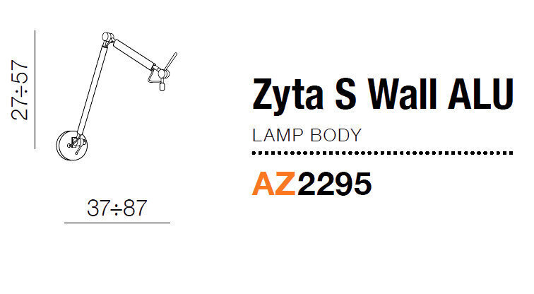Azzardo sienas gaismekļa rāmis Zyta AZ2295 cena un informācija | Sienas lampas | 220.lv