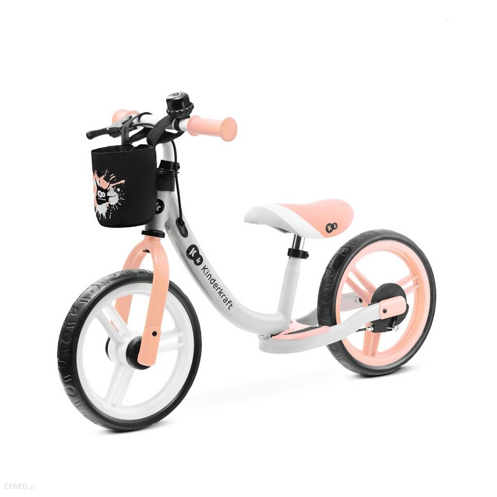 Balansa velosipēds Kinderkraft Space 2021, Peach Coral cena un informācija | Balansa velosipēdi | 220.lv