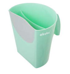 Чашка для мытья головы Akuku, серая/цвет мяты, A0376 цена и информация | Maudynių prekės | 220.lv