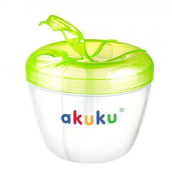 Баночка-дозатор для молочной смеси и сухой каши Akuku, зеленая, А0361 цена и информация | Детская посуда, контейнеры для молока и еды | 220.lv