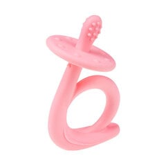 Akuku silikona graužamā rotaļlieta Snail, rozā krāsas, A0115 cena un informācija | Zobu riņķi | 220.lv