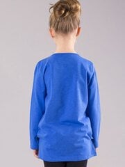 Голубая кофточка для девочки с аппликацией и молнией. цена и информация | Рубашки для девочек | 220.lv