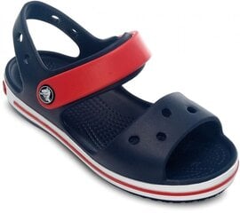 Crocs детские сандалии Crocband 12856*485, тёмно-синий /красный цена и информация | Детские сандалии на липучках, нескользящие Velcro | 220.lv