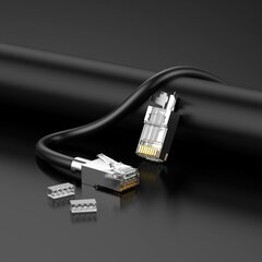 Модульный разъем Ugreen 10x RJ45 8P8C Cat 6A Cat 7 (70316) цена и информация | Кабели для телефонов | 220.lv