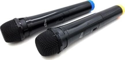 Karaoke mikrofoni Media-Tech ACCENT PRO MT395 - Divi bezvadu mikrofoni ar USB uztvērēju цена и информация | Mikrofoni | 220.lv