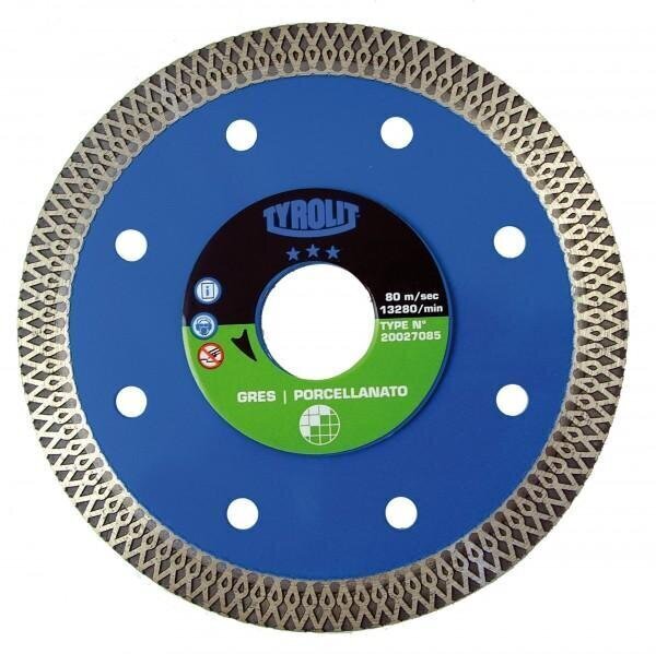 Dimanta griešanas disks keramikai Tyrolit Premium*** cena un informācija | Rokas instrumenti | 220.lv