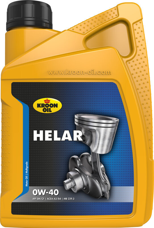 Kroon-Oil Helar 0W-40 sintētiskā eļļa, 1 L цена и информация | Motoreļļas | 220.lv