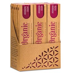 Vīraka nūjiņas Organic Goodness Arabian Oudh, 15 g цена и информация | Ароматы для дома | 220.lv