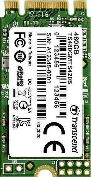 Transcend TS480GMTS420S cena un informācija | Iekšējie cietie diski (HDD, SSD, Hybrid) | 220.lv