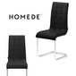 Krēsls Homede Alcander, melns цена и информация | Virtuves un ēdamistabas krēsli | 220.lv