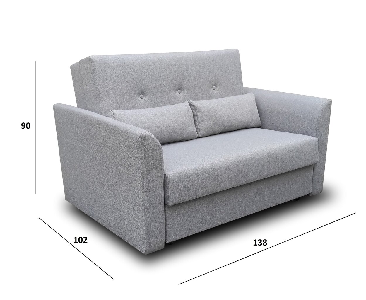 Dīvāns Mini II, dzeltens cena un informācija | Dīvāni | 220.lv