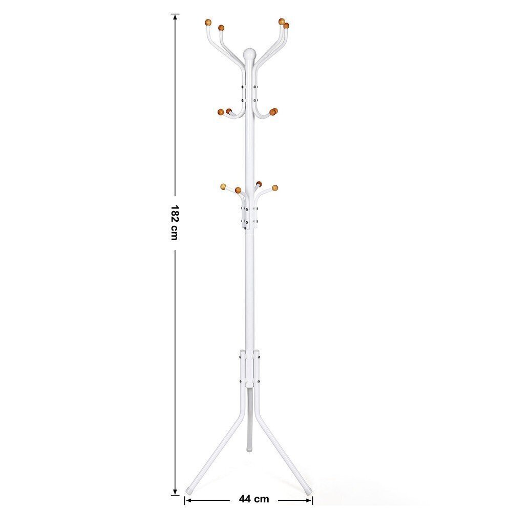 Drēbju pakaramais Songmics 182 cm, balts цена и информация | Drēbju pakaramie | 220.lv