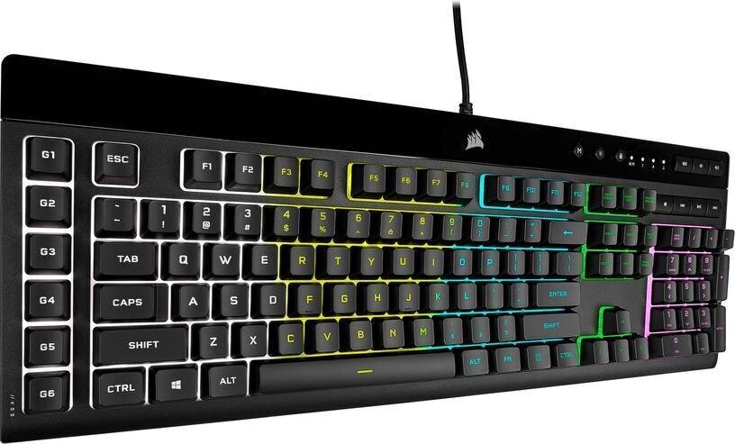 Spēļu tastatūra Corsair K55 RGB PRO cena un informācija | Klaviatūras | 220.lv