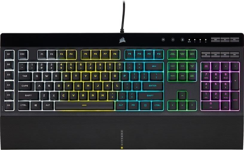 Spēļu tastatūra Corsair K55 RGB PRO cena un informācija | Klaviatūras | 220.lv