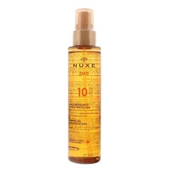 Izsmidzināma sauļošanās eļļa Nuxe Sun Tanning SPF10 150 ml cena un informācija | Sauļošanās krēmi | 220.lv