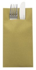 Salvetes darbarīkiem Linclass® Airlaid Gold 40x40cm (12gab) cena un informācija | Galdauti, salvetes | 220.lv