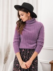 Violets džemperis ar augstu apkakli &quot;Megi&quot; ELR019-45644-L / XL cena un informācija | Sieviešu džemperi | 220.lv