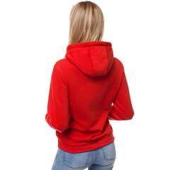 Sarkans sieviešu džemperis ar kapuci "Llama", JS/W02-45548 cena un informācija | Jakas sievietēm | 220.lv