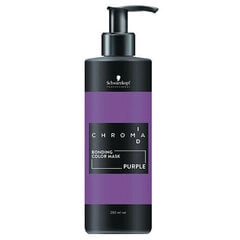 фиолетовая тонирующая маска (насыщенные пигменты) Schwarzkopf Professional CHROMAID Purple 280 ml цена и информация | Распылите крем-спрей на волосы на расстоянии 20-25 см, расчешите их расческой. | 220.lv