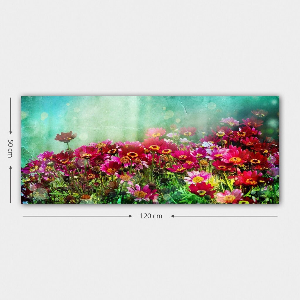 Reprodukcija uz audekla Ziedi, 50x120 cm цена и информация | Gleznas | 220.lv