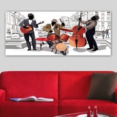 Репродукция на холсте Музыканты, 50x120 см цена и информация | Картины | 220.lv