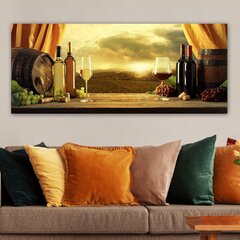 Reprodukcija uz audekla Vīns, 50x120 cm cena un informācija | Gleznas | 220.lv