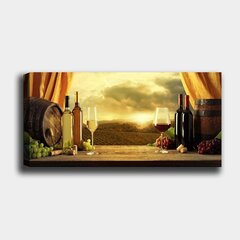 Reprodukcija uz audekla Vīns, 50x120 cm cena un informācija | Gleznas | 220.lv