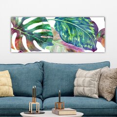 Reprodukcija uz audekla Monstera, 30x80 cm cena un informācija | Gleznas | 220.lv