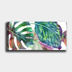 Reprodukcija uz audekla Monstera, 30x80 cm cena un informācija | Gleznas | 220.lv