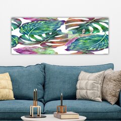 Reprodukcija uz audekla Monstera, 30x80 cm cena un informācija | Gleznas | 220.lv