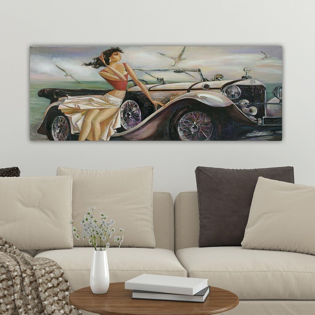 Reprodukcija uz audekla Automobilis, 30x80 cm cena un informācija | Gleznas | 220.lv