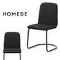 Krēsls Homede Cardin, melns cena un informācija | Virtuves un ēdamistabas krēsli | 220.lv