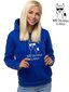 Zils sieviešu džemperis ar kapuci "No drama Llama" JS/W02-45553-XXL cena un informācija | Jakas sievietēm | 220.lv