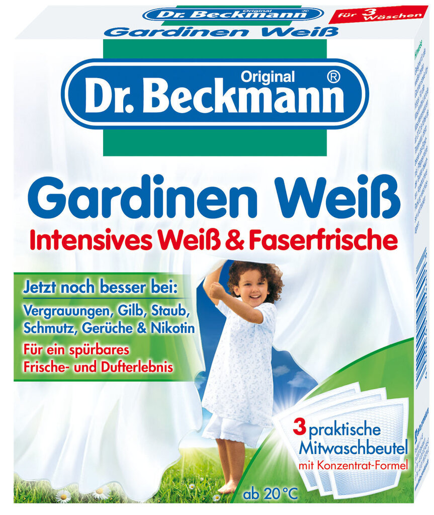 Dr. Beckmann balinātājs aizkariem, 3x40 g цена и информация | Veļas mazgāšanas līdzekļi | 220.lv