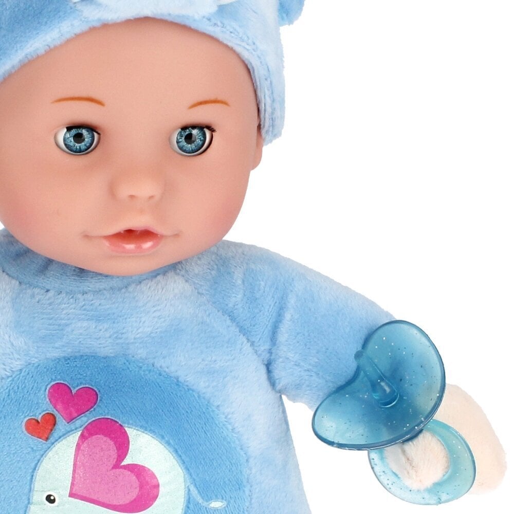 Mīksta lelle - mazulis ar piederumiem, 30 cm cena un informācija | Mīkstās (plīša) rotaļlietas | 220.lv
