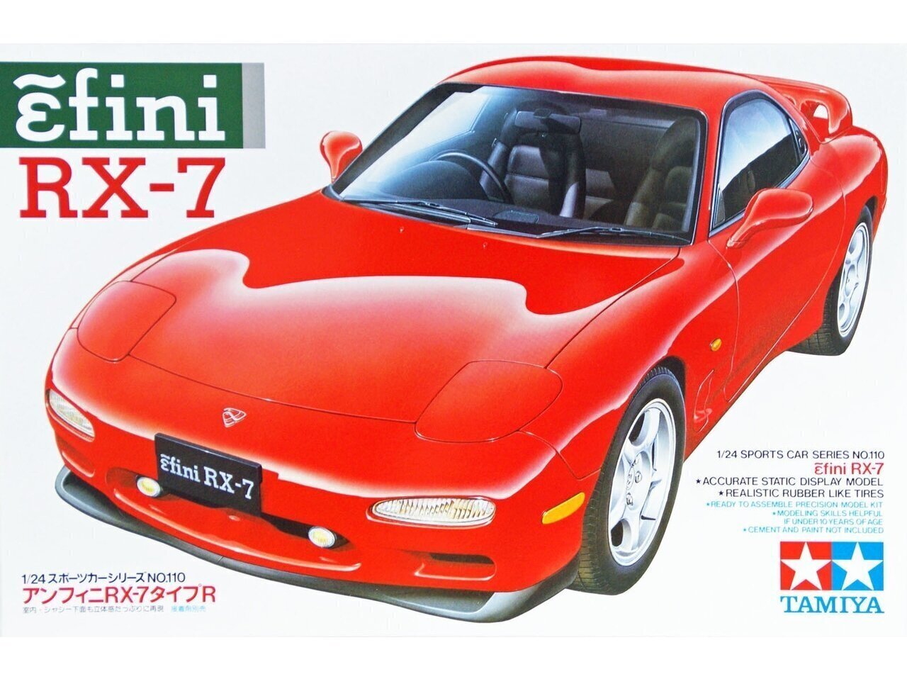 Tamiya - Mazda Efini RX-7, 1/24, 24110 cena un informācija | Konstruktori | 220.lv