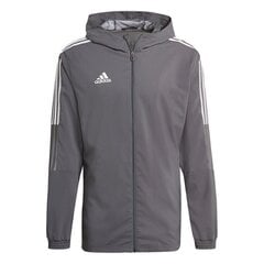 Džemperis vīriešiem Adidas Tiro 21 Windbreaker, M GP4964, pelēks cena un informācija | Sporta apģērbs vīriešiem | 220.lv