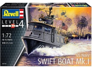 Сборная пластиковая модель Revell - US Navy Swift Boat Mk. I, 1/72, 05176 цена и информация | Конструкторы и кубики | 220.lv