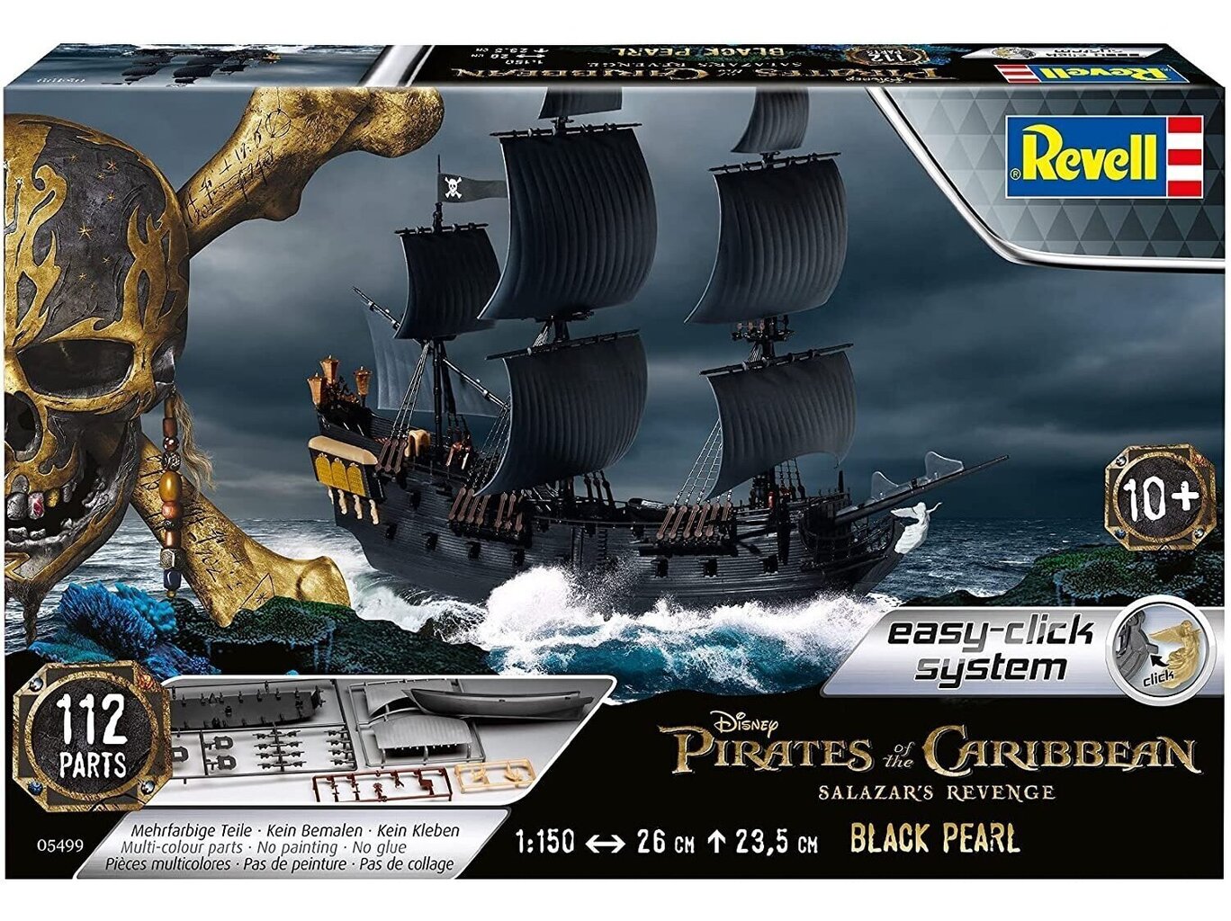 Revell - Black Pearl (easy-click), 1/150, 05499 cena un informācija | Konstruktori | 220.lv