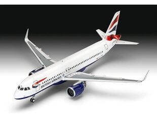 Сборная пластиковая модель Revell - Airbus A320 neo British Airways, подарочный набор, 1/144, 63840 цена и информация | Конструкторы и кубики | 220.lv