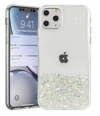 Силиконовый чехол Fusion glue glitter для Apple iPhone 13 Pro Max, прозрачный цена и информация | Чехлы для телефонов | 220.lv