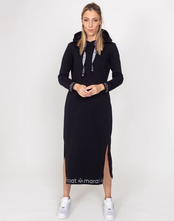 Sieviešu kleita ar kapuci SNP41010, melna cena un informācija | Kleitas | 220.lv