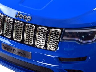 Одноместный электромобиль Jeep Grand Cherokee, лакированный синий цена и информация | Электромобили для детей | 220.lv