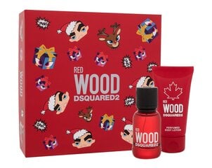 Komplekts sievietēm Dsquared2 Red Wood: tualetes ūdens EDT, 30 ml + ķermeņa losjons, 50 ml цена и информация | Женские духи | 220.lv