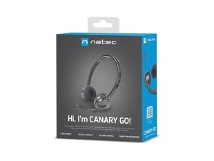 Проводная гарнитура/наушники NATEC Canary Go с микрофоном для колл-центра цена и информация | Наушники | 220.lv